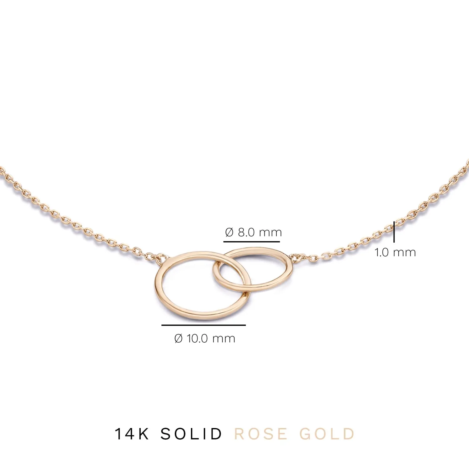 Shop La Concorde Loulou 14 karaat rosé gouden armband met ringetjes Rosé Gouden Armbanden