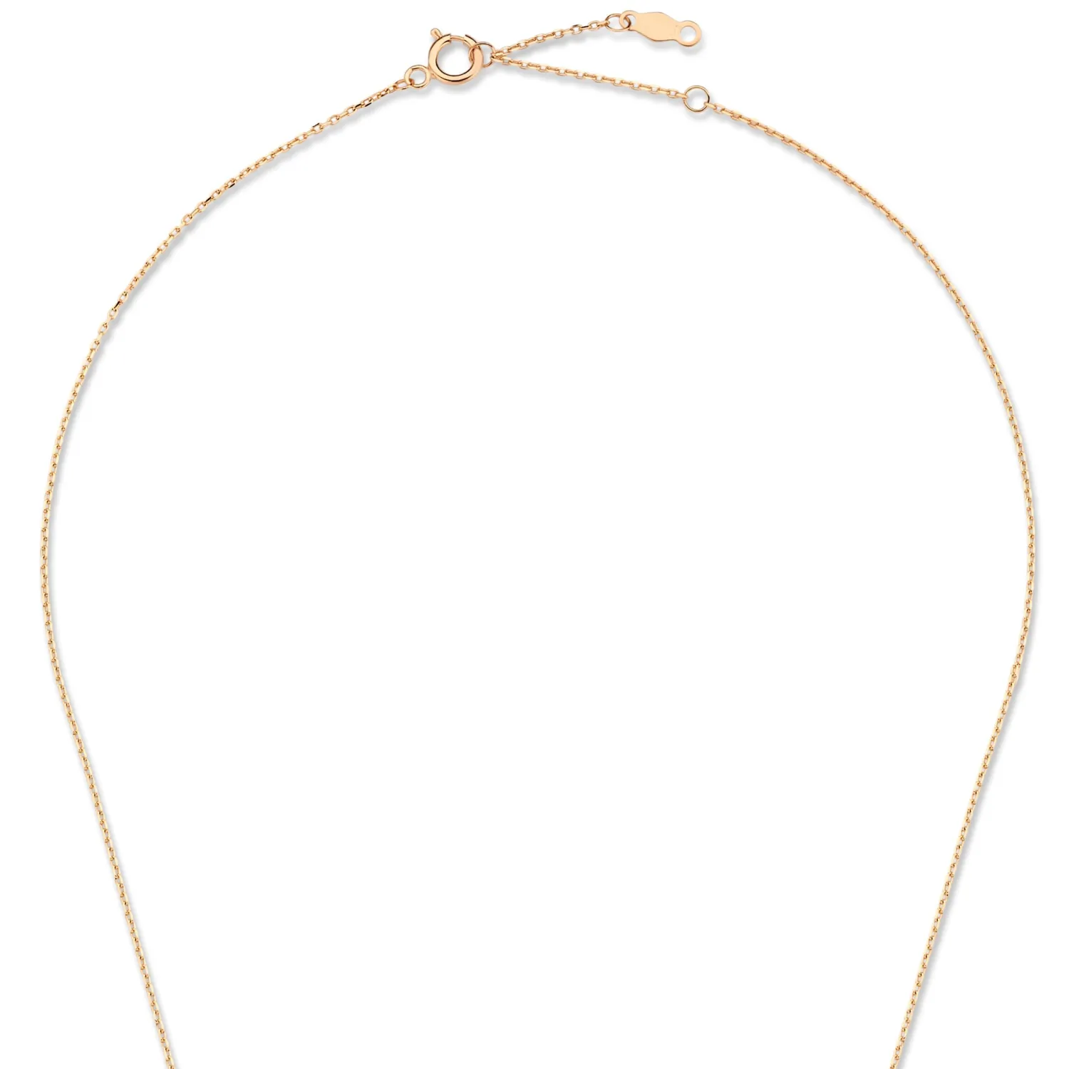 Cheap La Concorde Loulou 14 karaat rosé gouden collier met twee ringen Rosé Gouden Colliers