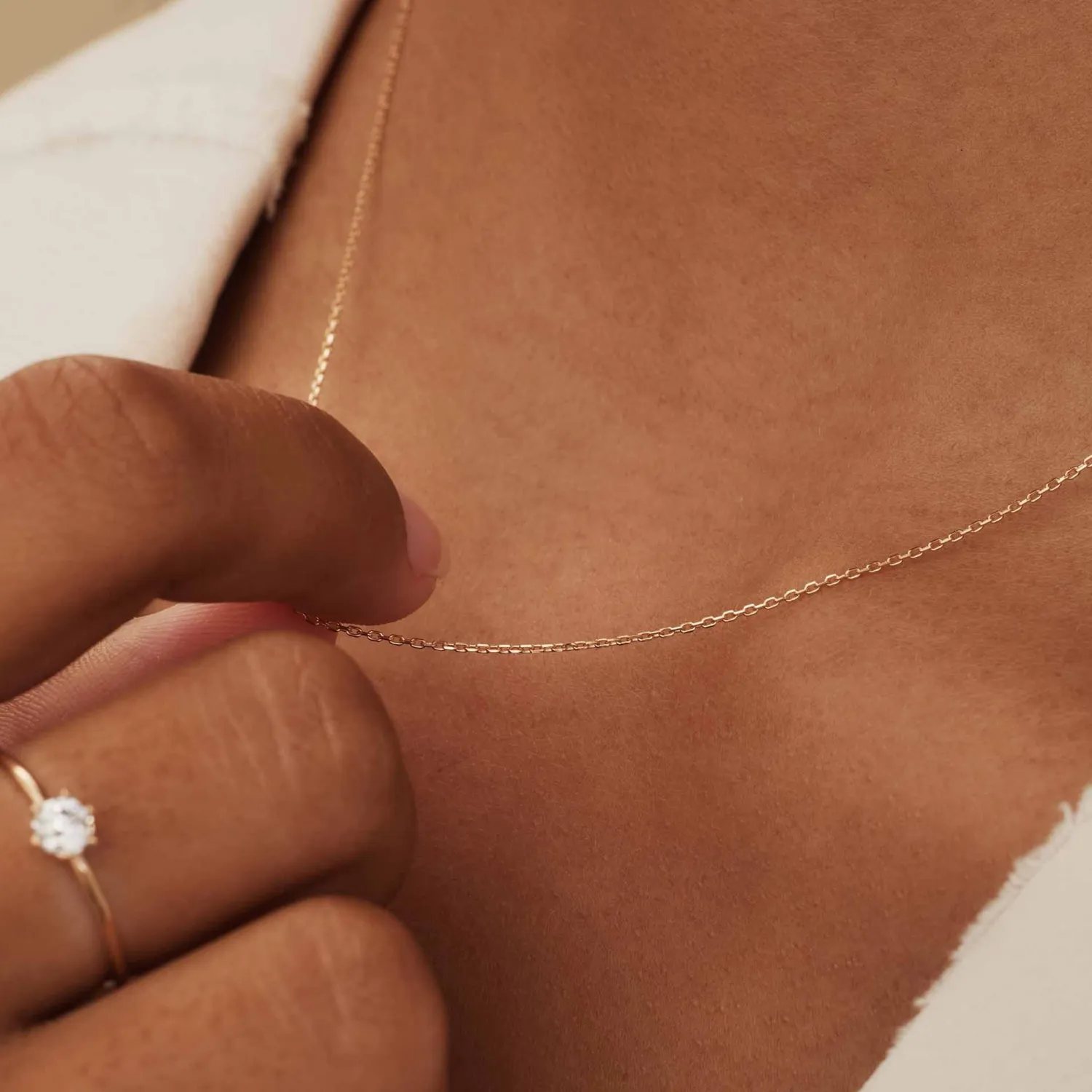 Flash Sale La Concorde Nicole 14 karaat rosé gouden collier Rosé Gouden Colliers