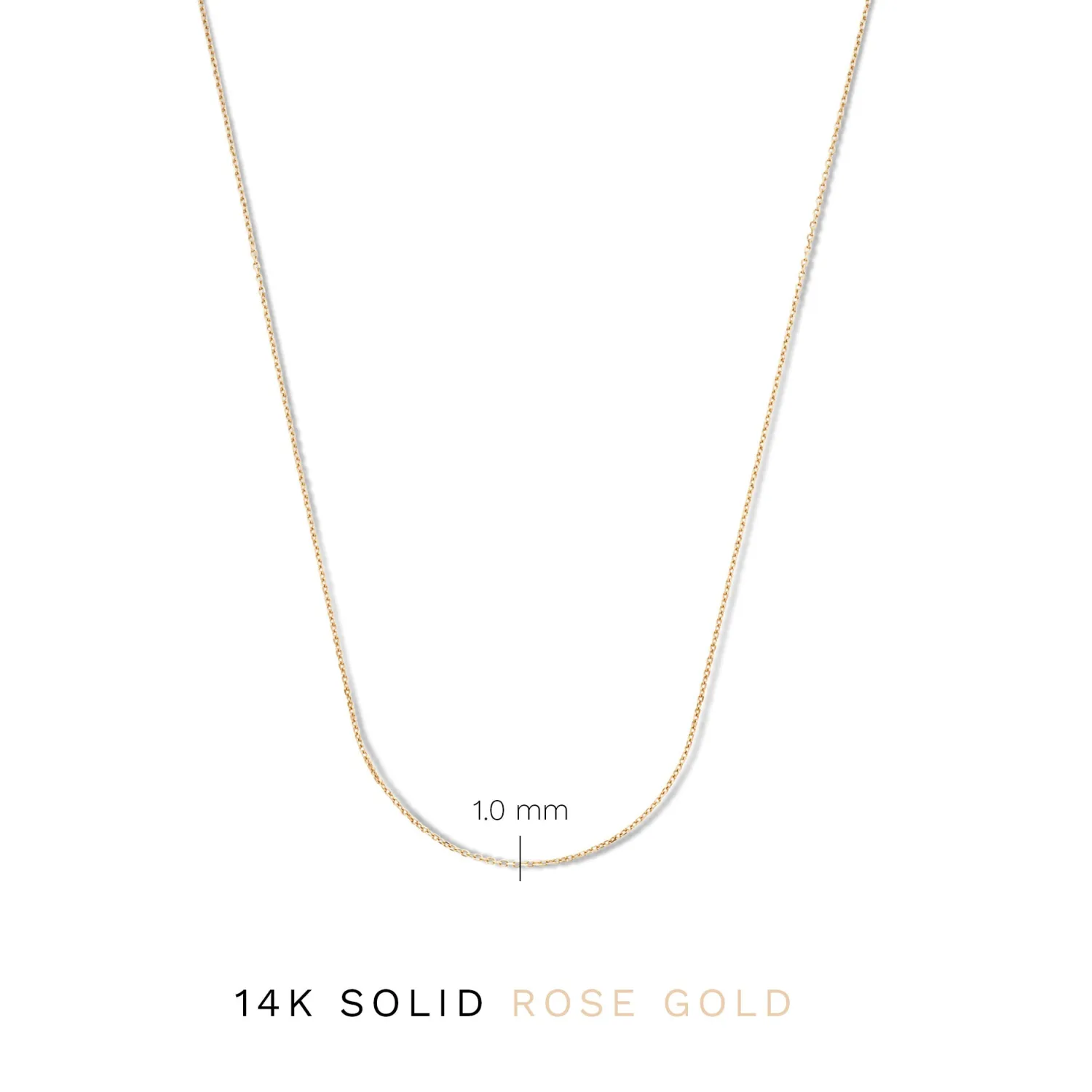 Flash Sale La Concorde Nicole 14 karaat rosé gouden collier Rosé Gouden Colliers