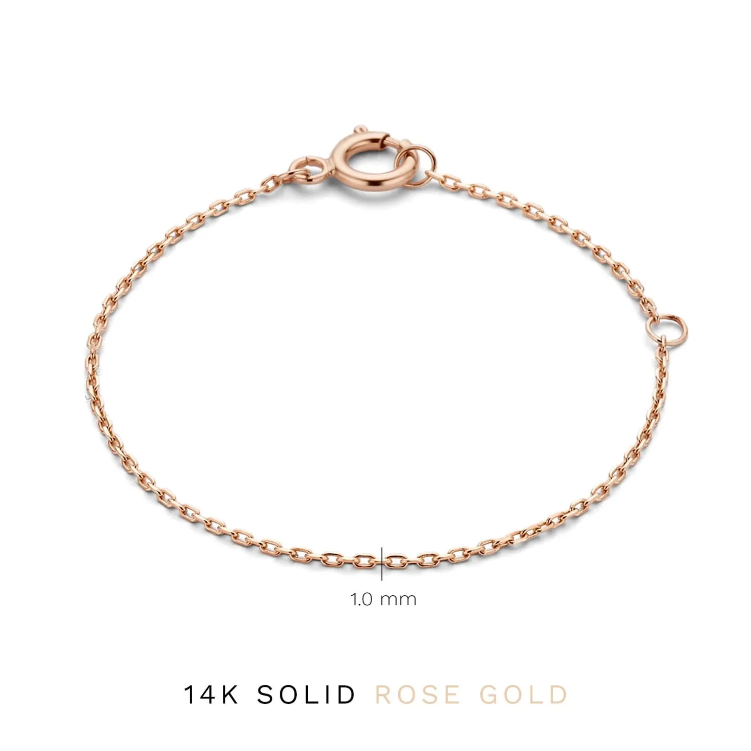 Clearance La Concorde Nicole 14 karaat rosé gouden collier verlengstuk Rosé Gouden Colliers