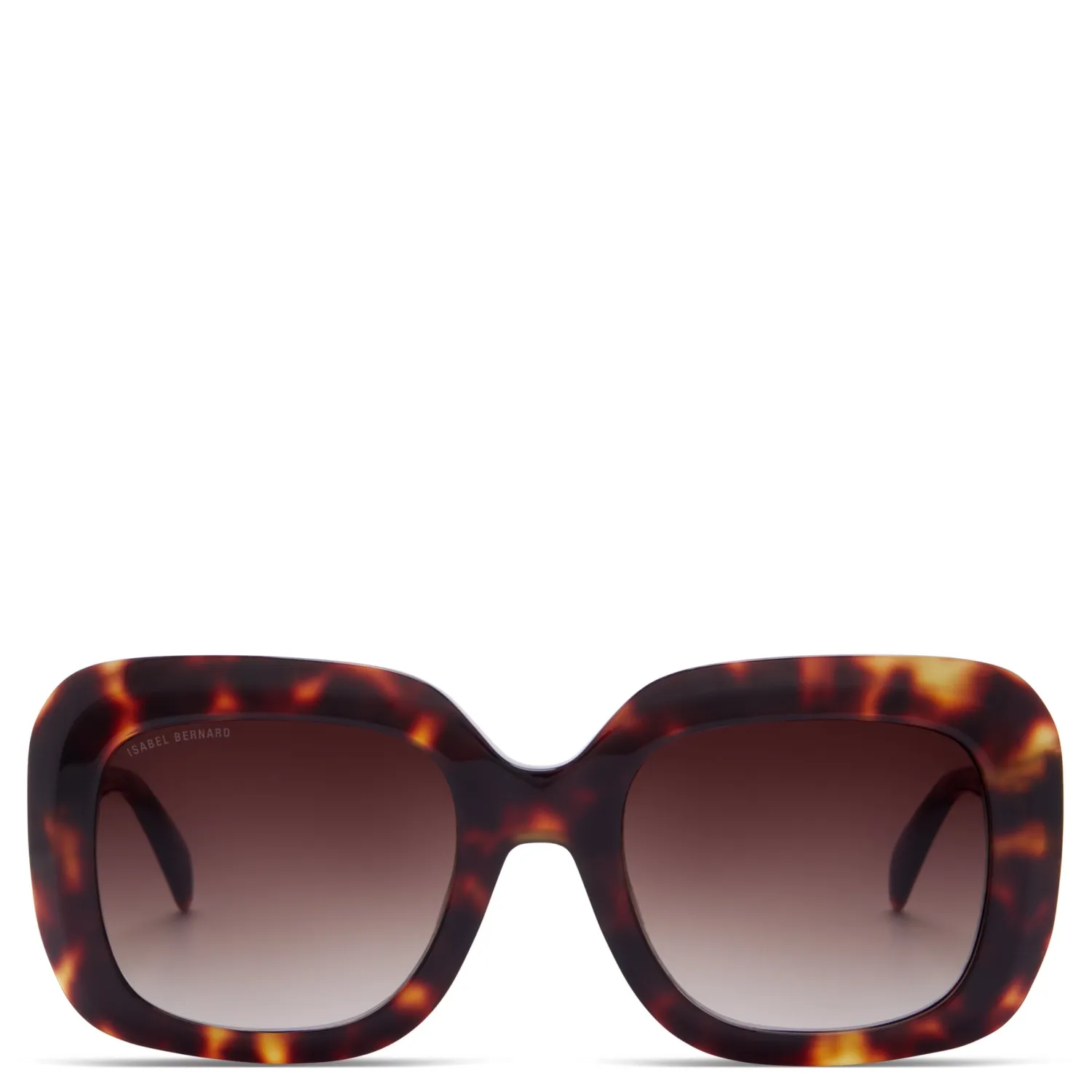 Cheap La Villette Rive bruin tortoise vierkante zonnebril met bruine glazen Zonnebrillen