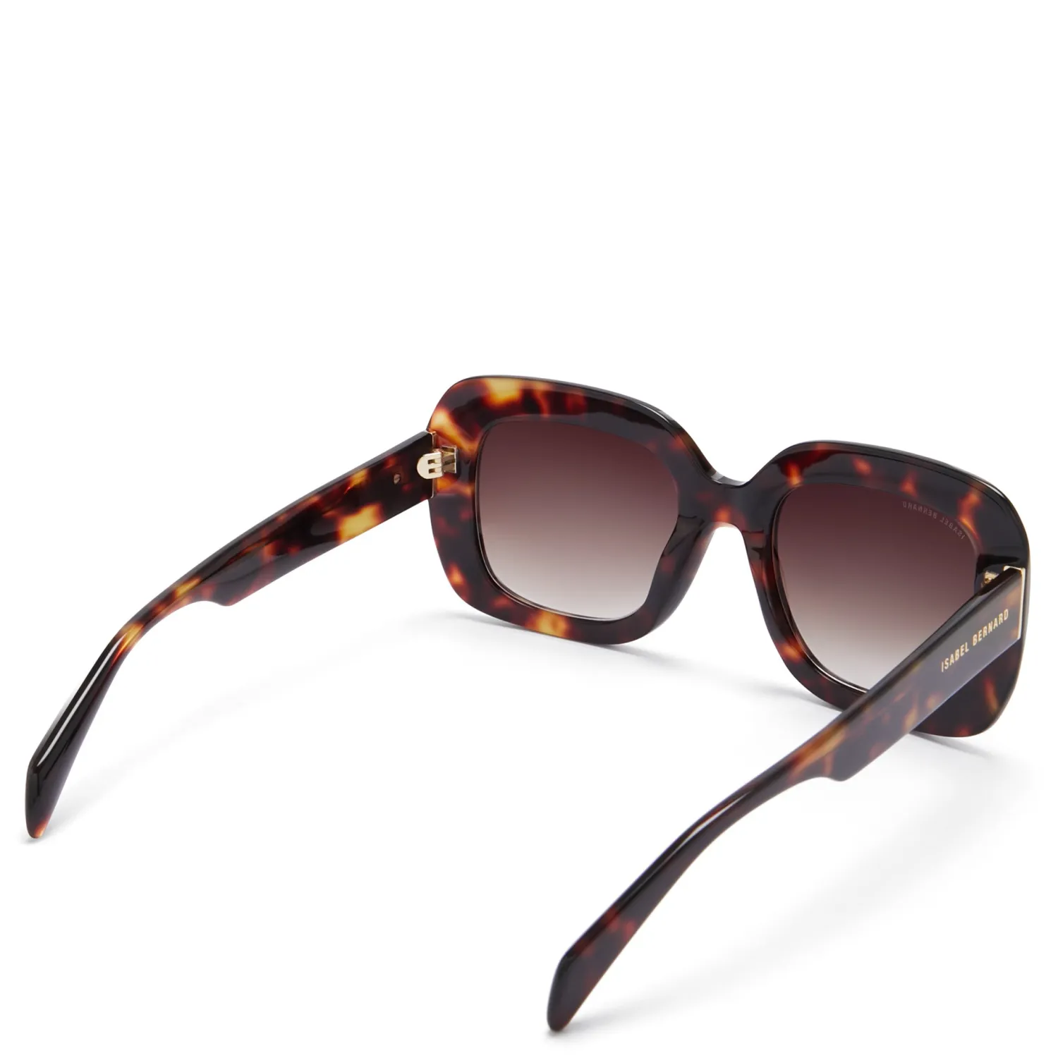 Cheap La Villette Rive bruin tortoise vierkante zonnebril met bruine glazen Zonnebrillen