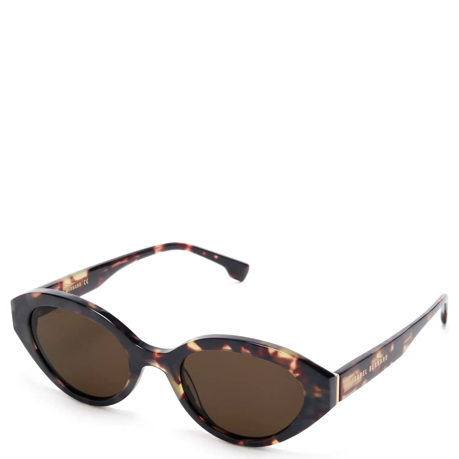 Fashion La Villette Rosaire bruin tortoise ovale zonnebril met bruine glazen Zonnebrillen