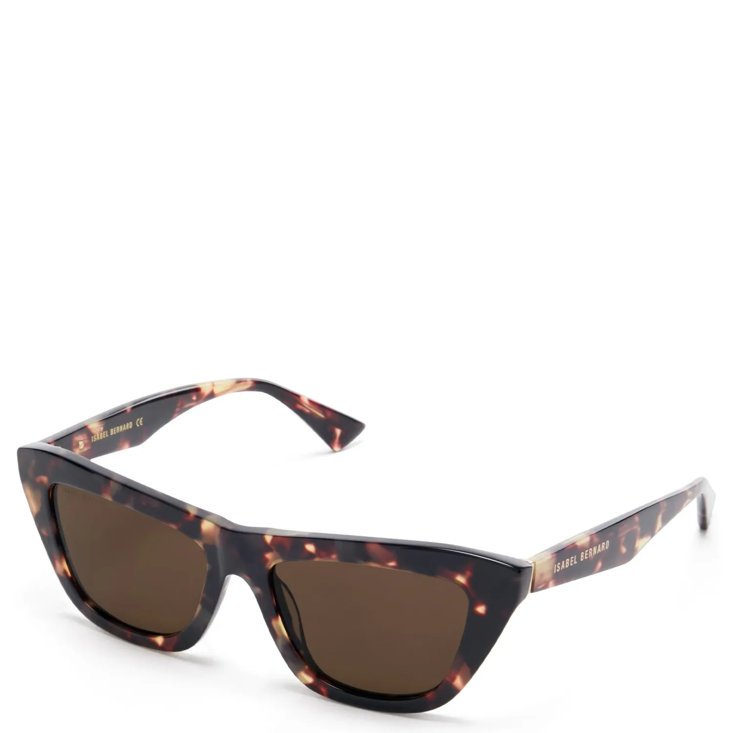 New La Villette Roselin bruin tortoise cat eye zonnebril met bruine glazen Zonnebrillen