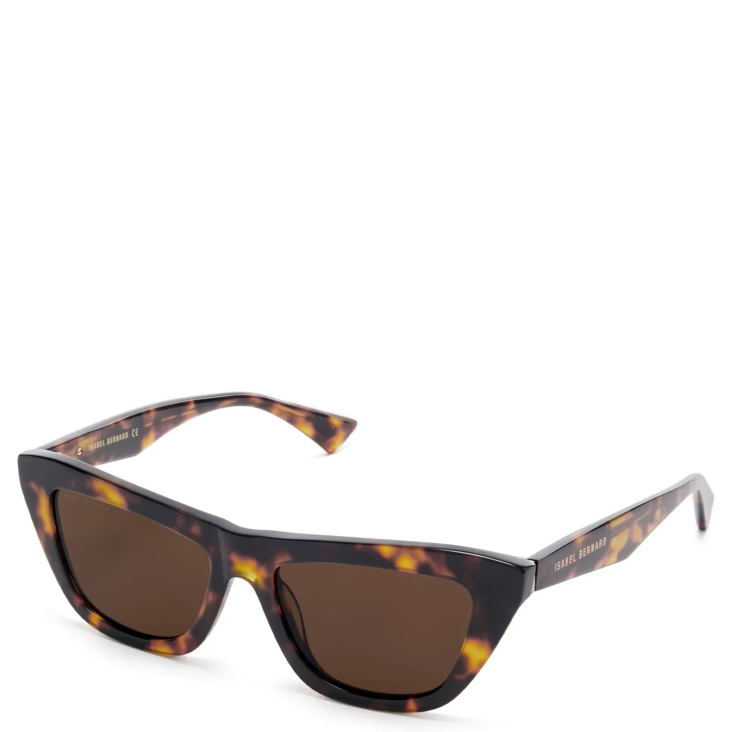 Best La Villette Roselin bruin tortoise cat eye zonnebril met bruine glazen Zonnebrillen