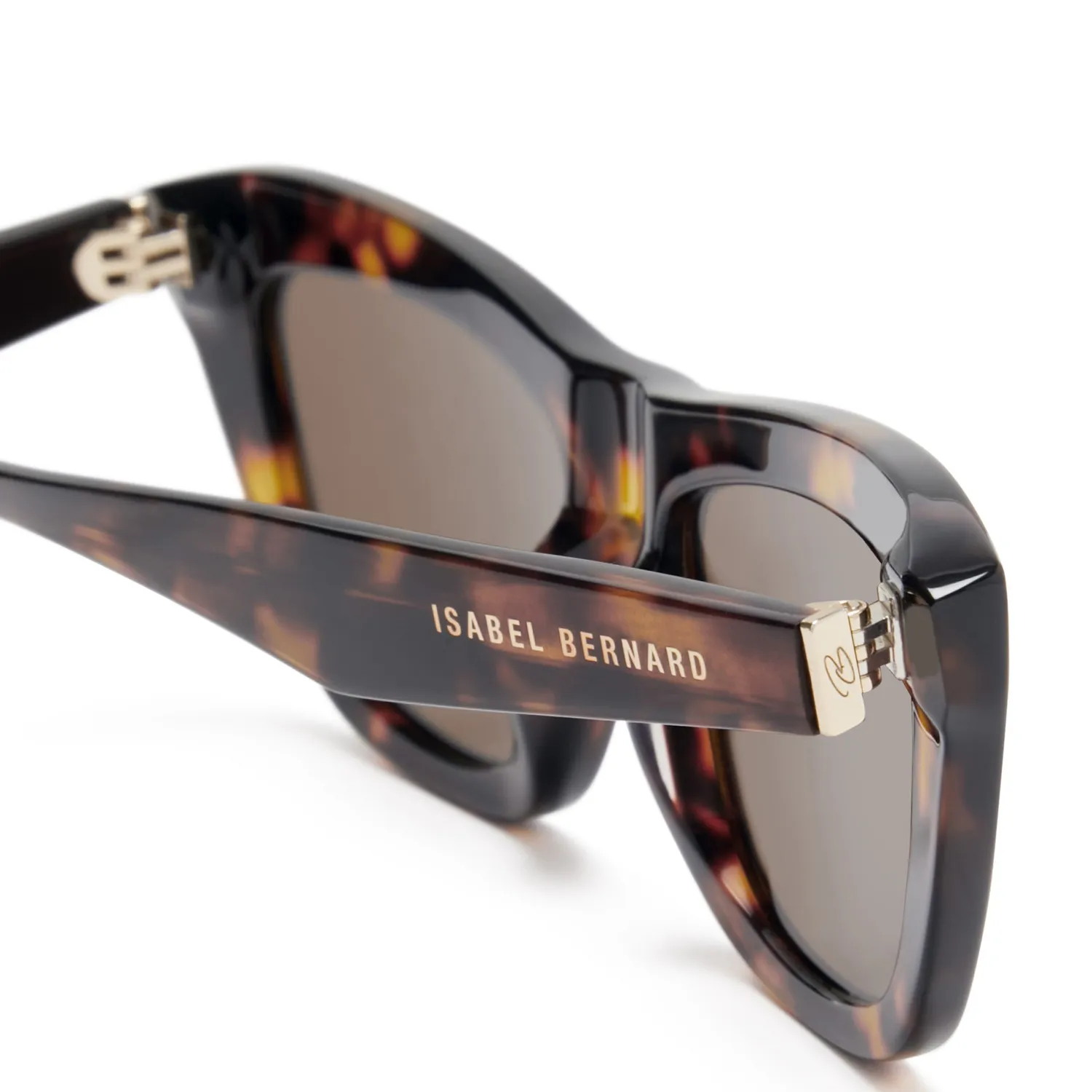 Best La Villette Roselin bruin tortoise cat eye zonnebril met bruine glazen Zonnebrillen