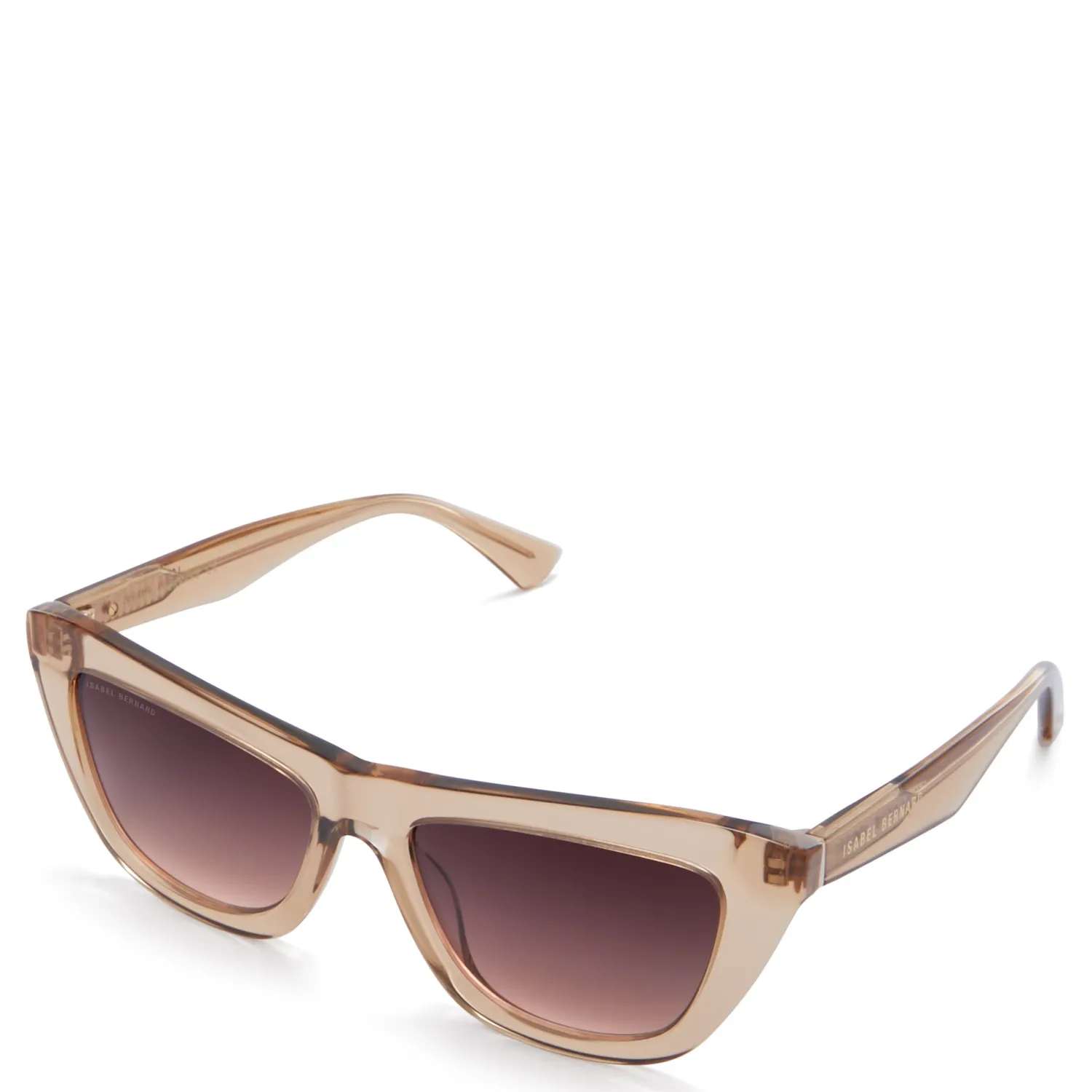 Cheap La Villette Roselin transparant beige cat eye zonnebril met bruine gradient glazen Zonnebrillen