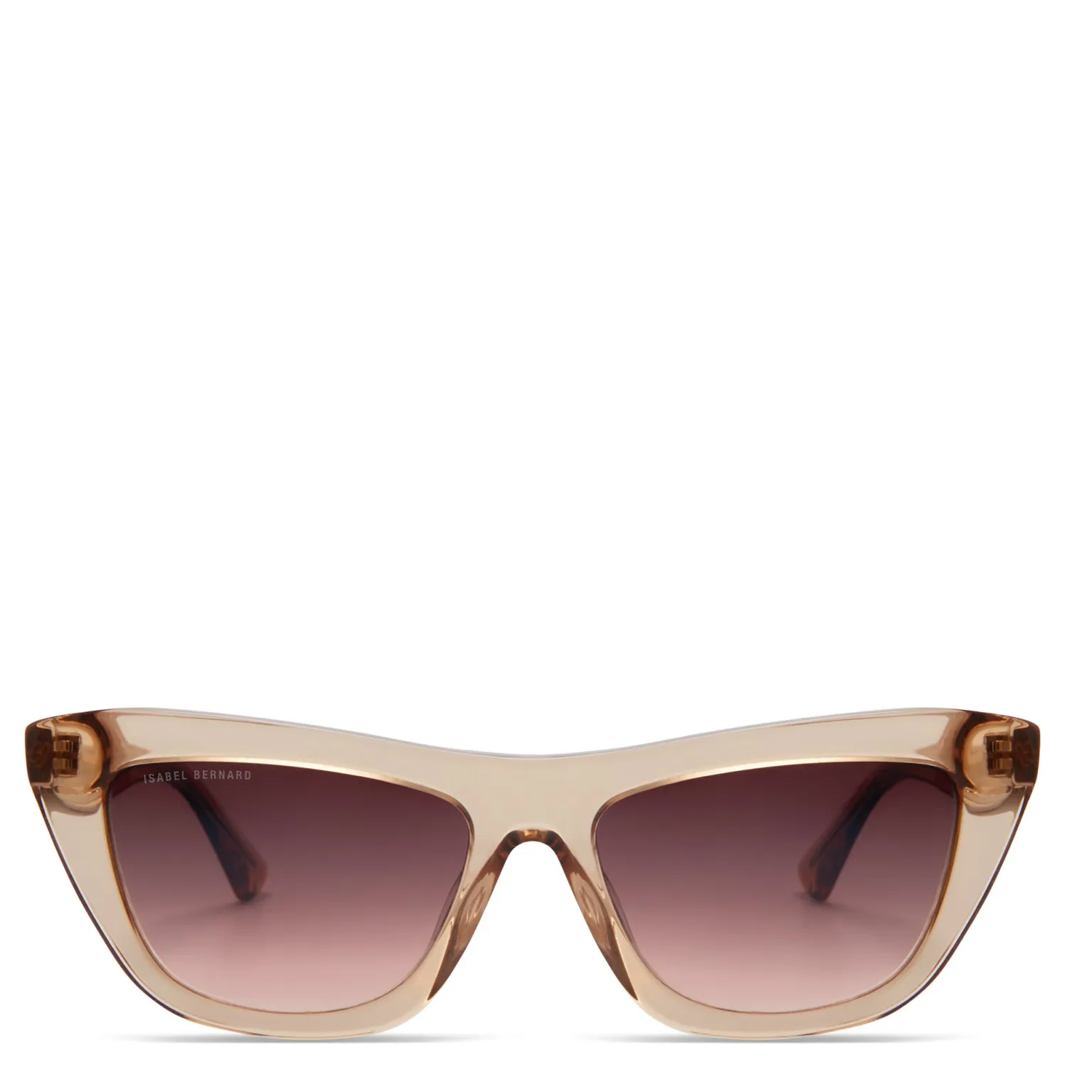 Cheap La Villette Roselin transparant beige cat eye zonnebril met bruine gradient glazen Zonnebrillen