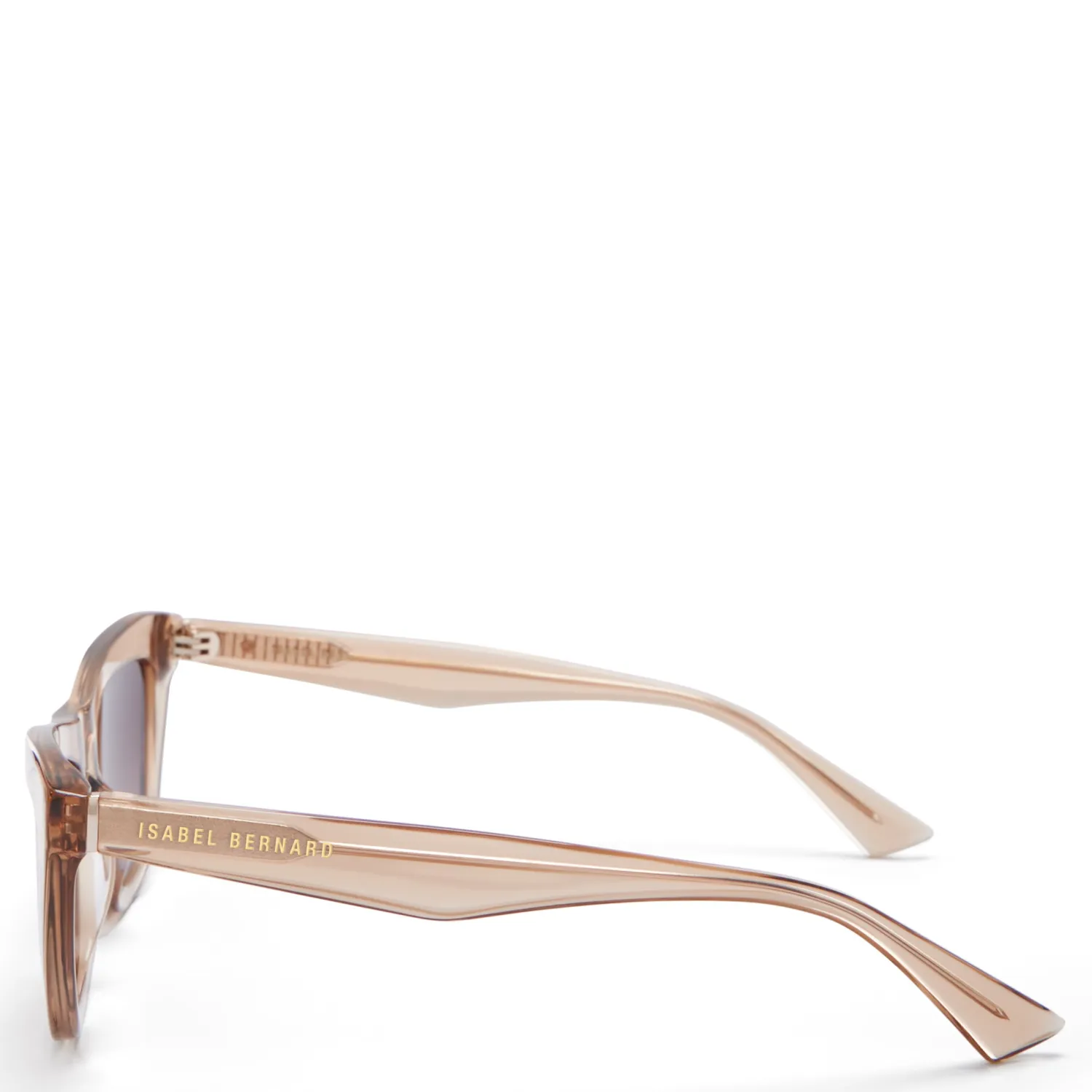 Cheap La Villette Roselin transparant beige cat eye zonnebril met bruine gradient glazen Zonnebrillen