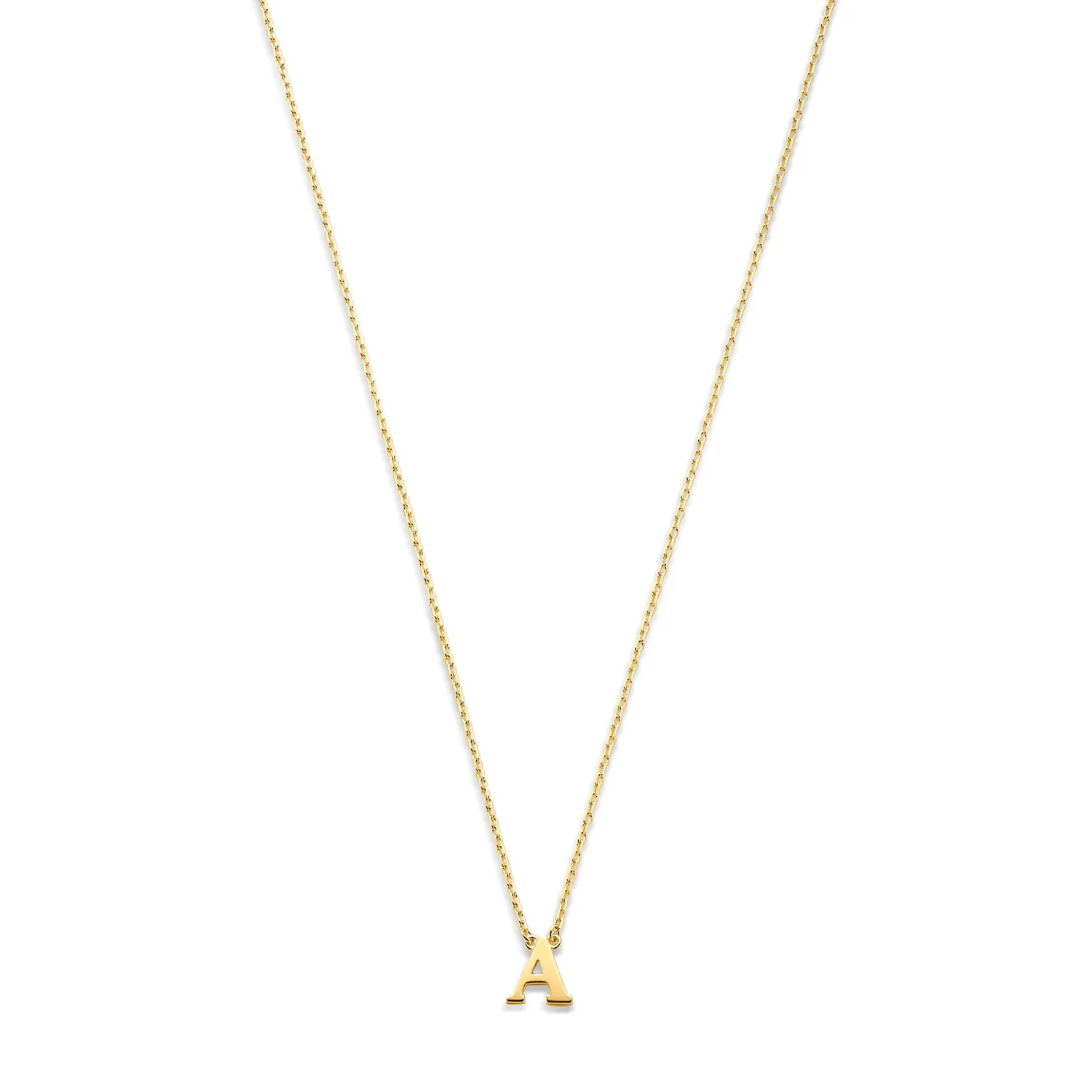 Best Le Marais Chloé 14 karaat gouden initial ketting met letter Initialen Sieraden