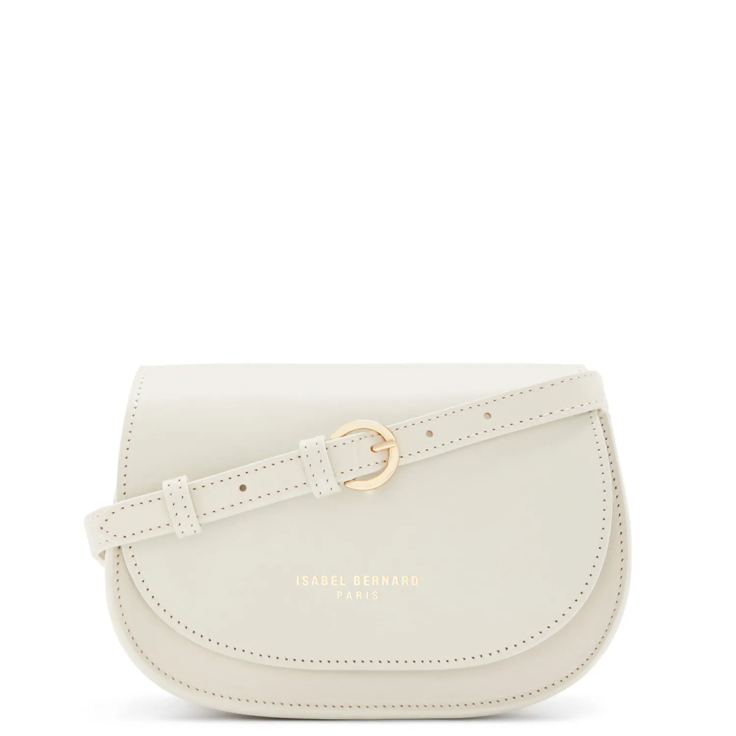 Shop Montmartre Manon crème leren crossbody tas van natuurleer Crossbody Tassen