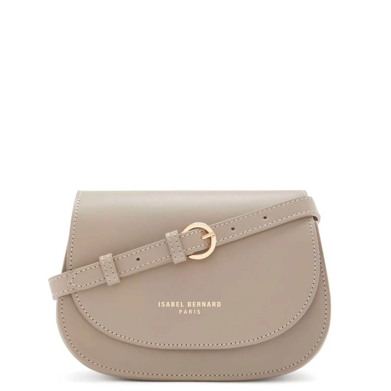 Discount Montmartre Manon taupe leren crossbody tas van natuurleer Schoudertassen | Crossbody Tassen