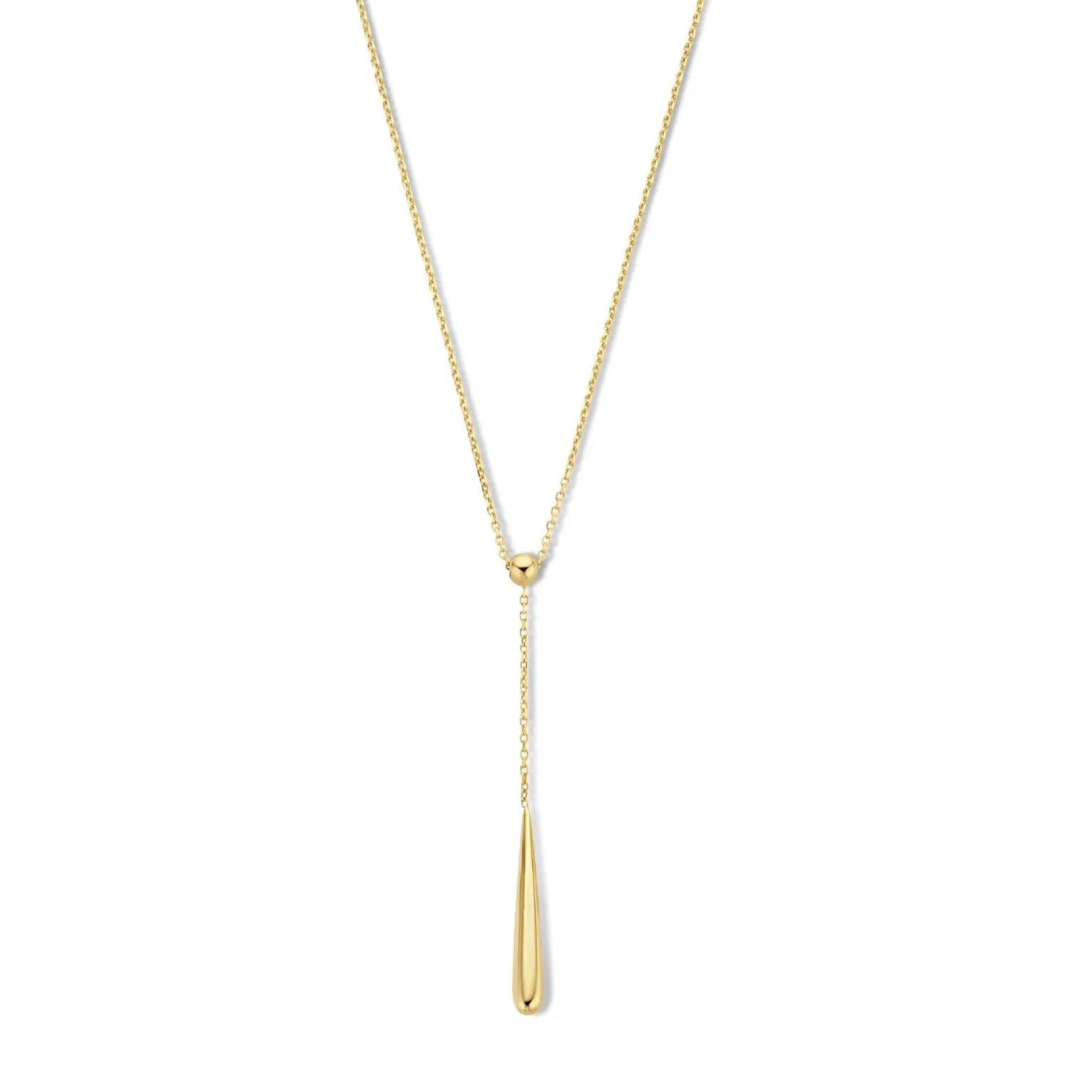 Cheap Rivoli Maryn 14 karaat gouden collier met staafje Schakel Colliers