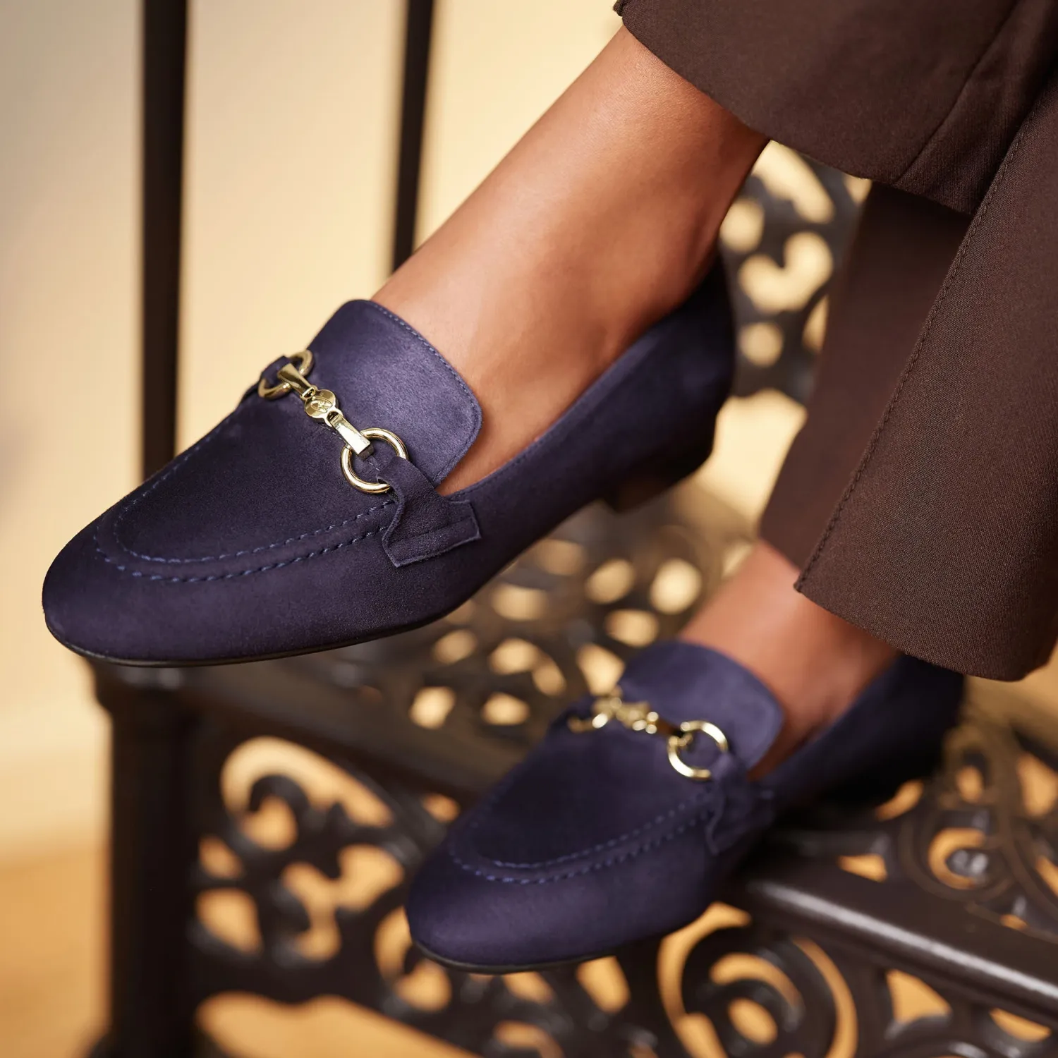 Clearance Vendôme Fleur blue suede loafers Loafers